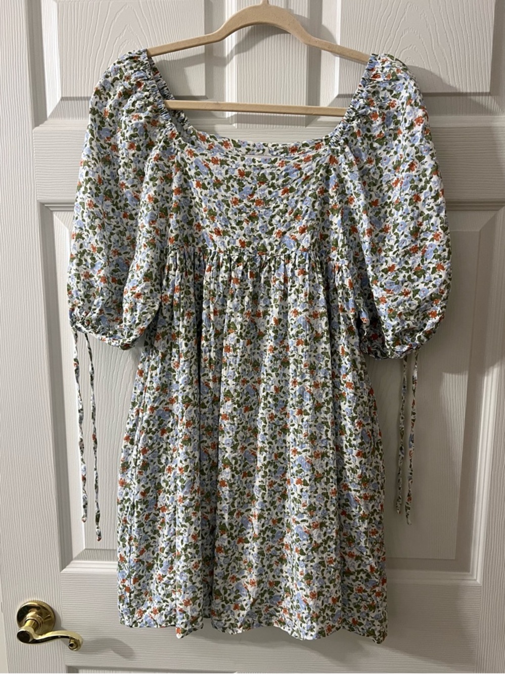 Hayden Floral Puff-Sleeve Mini Dress